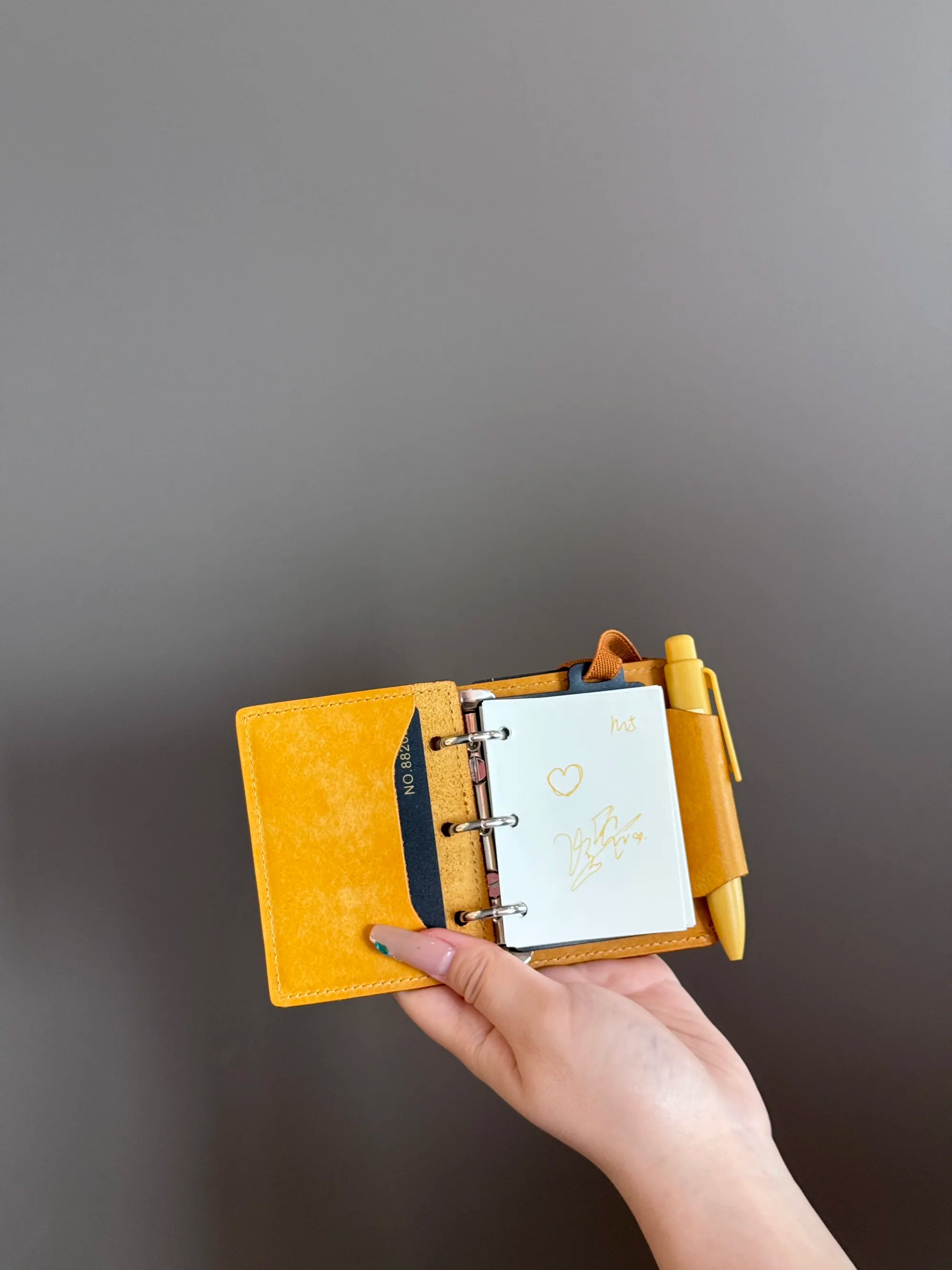 Cheese Notebook ~ Vegetable-tanned cowhide top layer genuine leather handcrafted loose-leaf creative notebook