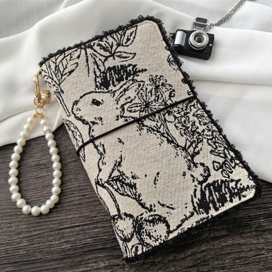The "Line-Art Rabbit" Journal | Vintage Loose-Leaf Planner (A5/A6)