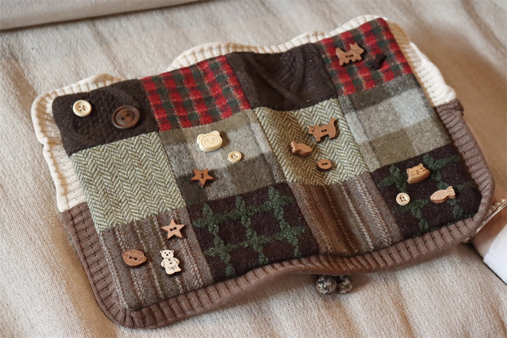 The "Winter Fairytale" Patchwork Planner | Handmade Fabric Journal (A5 Only)