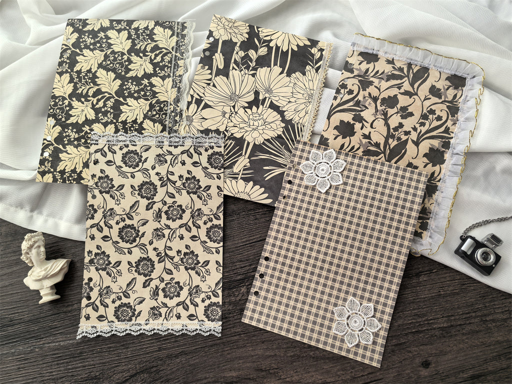 The "Line-Art Rabbit" Journal | Vintage Loose-Leaf Planner (A5/A6)