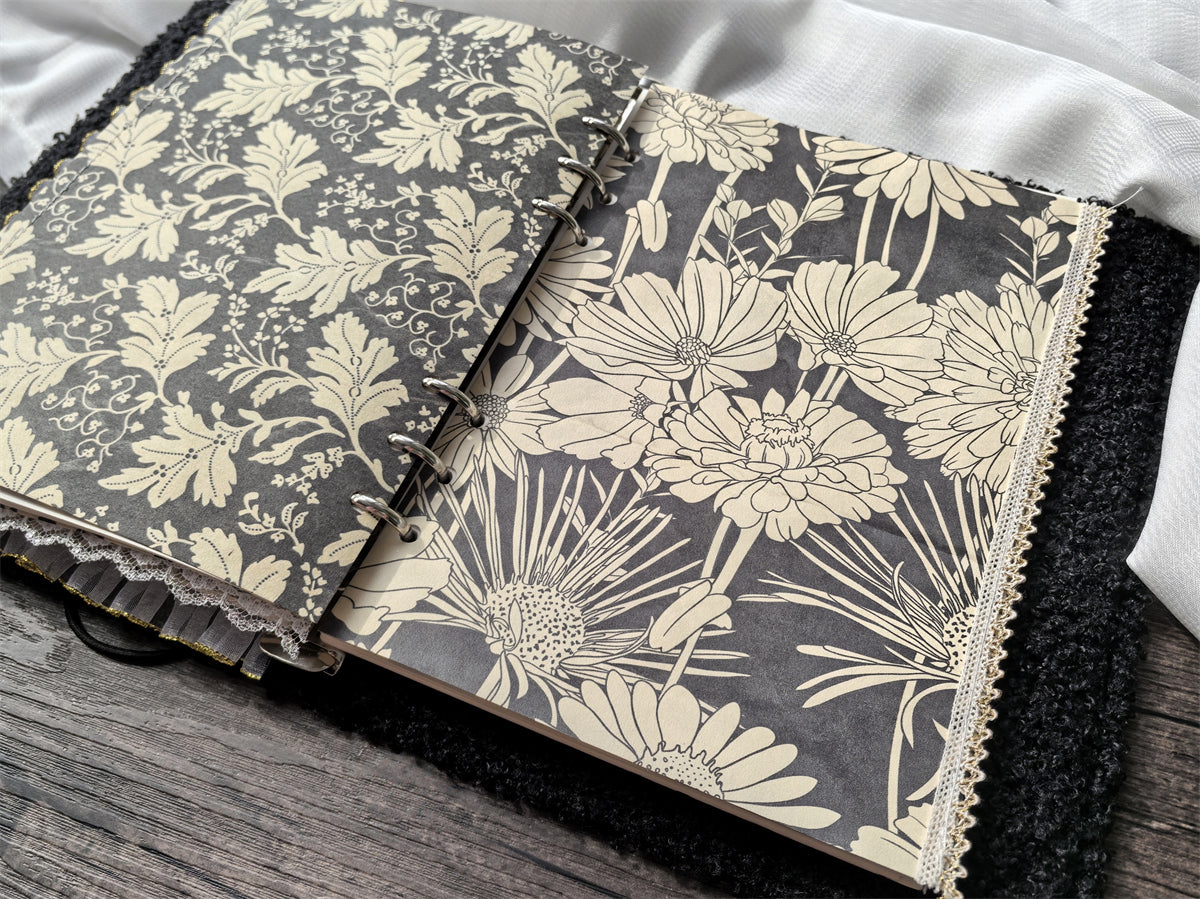 The "Line-Art Rabbit" Journal | Vintage Loose-Leaf Planner (A5/A6)