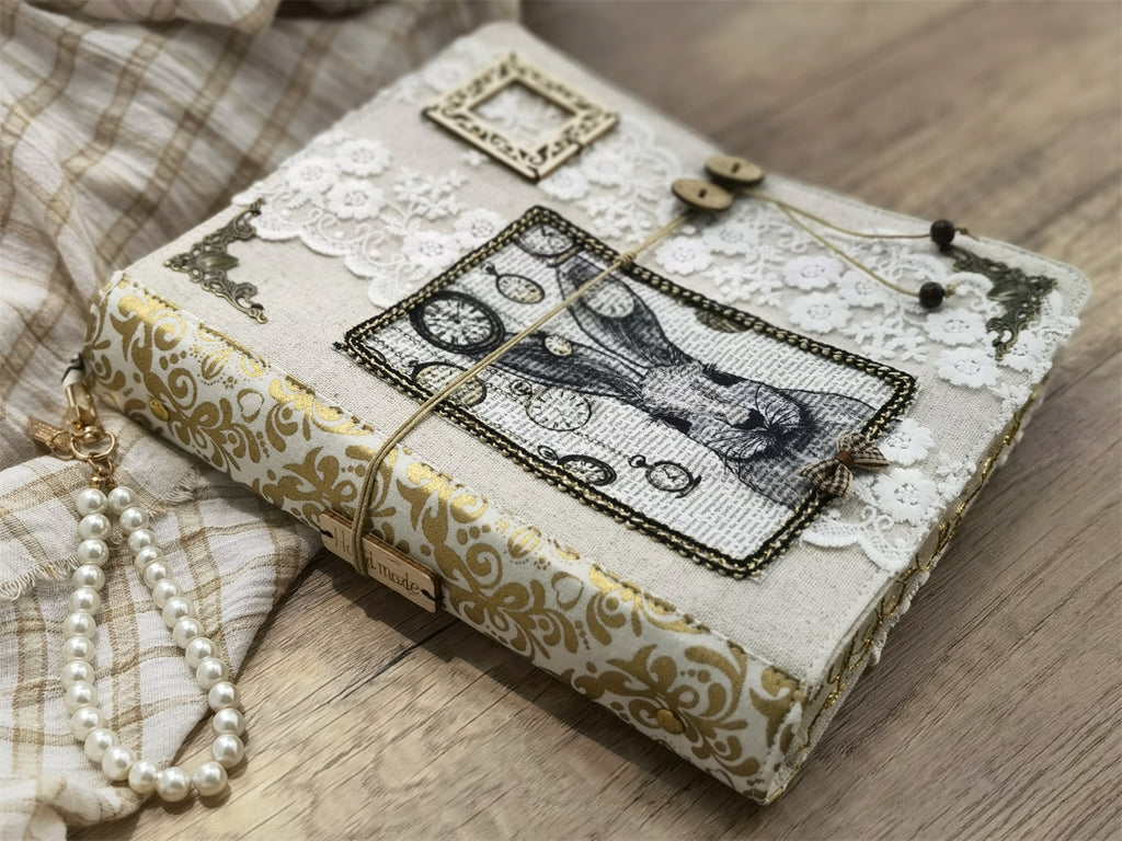 【Time travel】A5 & A6 Handmade Loose-Leaf Planner – Original Design Notebook for Journaling & Daily Planning