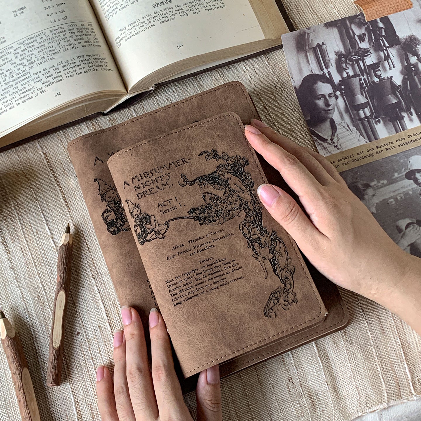 【Prologue】A5A6 Original loose-leaf notebook shell Retro Travel French-style Notebook Diary