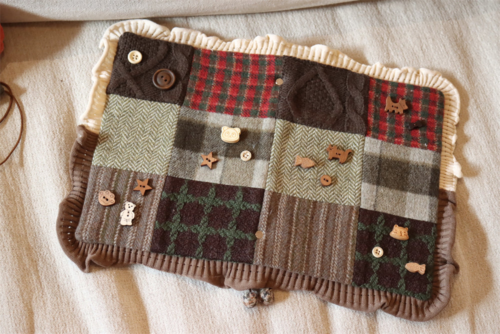 The "Winter Fairytale" Patchwork Planner | Handmade Fabric Journal (A5 Only)