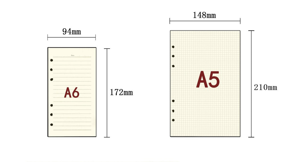 The "Vintage Postal" Journal | Handcrafted Lace & Metal Butterfly Loose-Leaf Planner (A5/A6)
