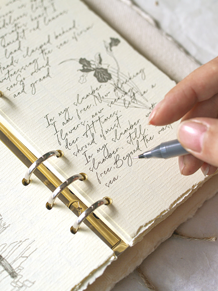 【 Breath of Nature 】A6 Loose-leaf Handmade Diary, Retro Travel Diary Diary