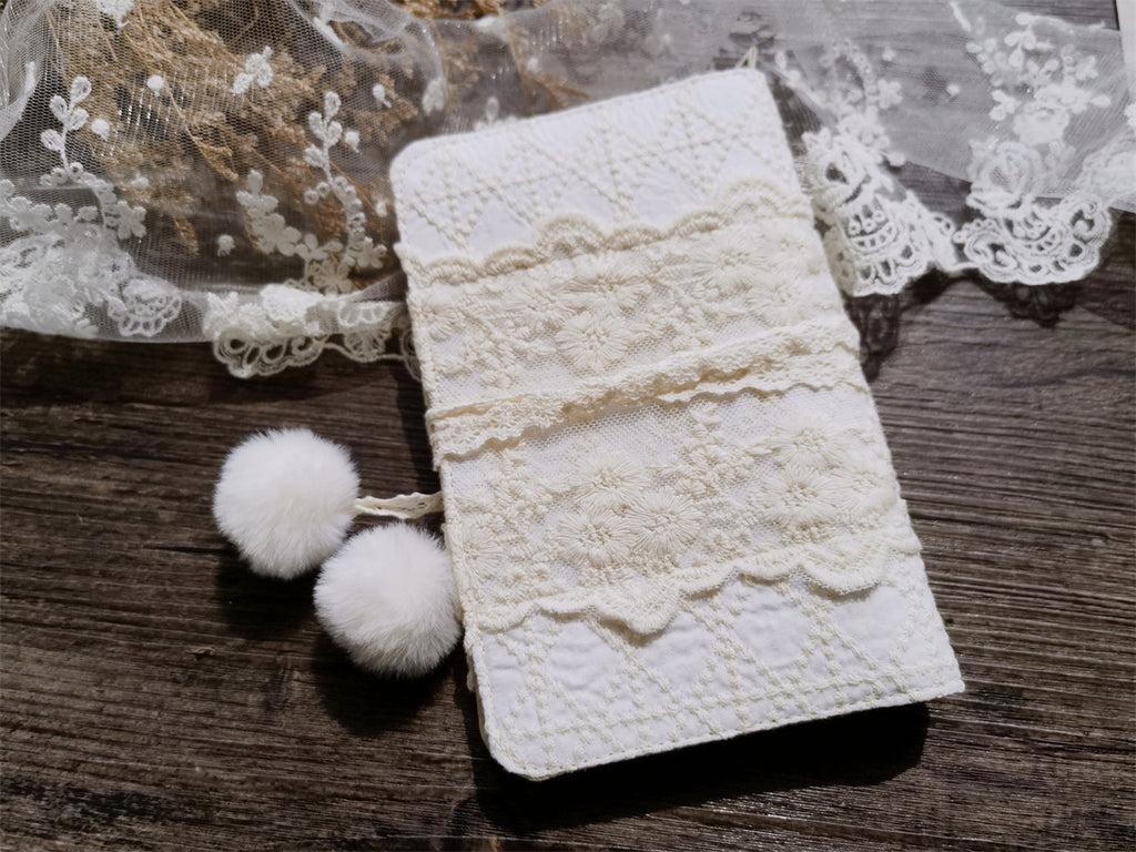 The "Vintage Postal" Journal | Handcrafted Lace & Metal Butterfly Loose-Leaf Planner (A5/A6)