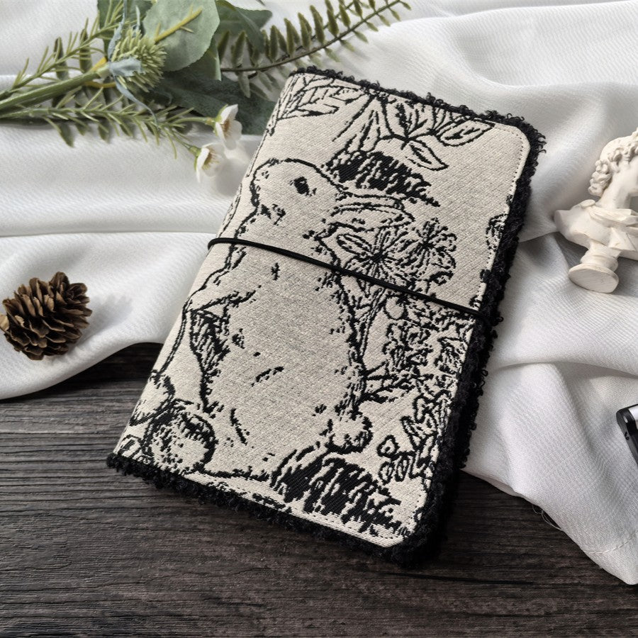 The "Line-Art Rabbit" Journal | Vintage Loose-Leaf Planner (A5/A6)