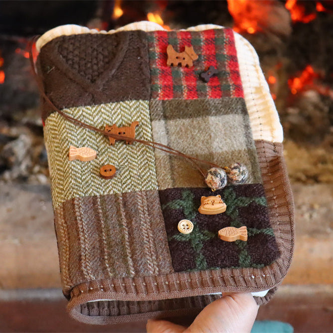 The "Winter Fairytale" Patchwork Planner | Handmade Fabric Journal (A5 Only)