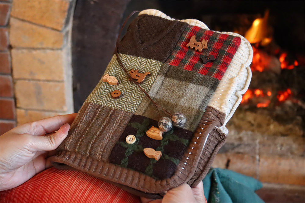 The "Winter Fairytale" Patchwork Planner | Handmade Fabric Journal (A5 Only)