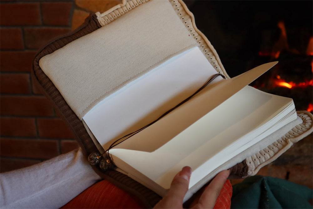 The "Winter Fairytale" Patchwork Planner | Handmade Fabric Journal (A5 Only)