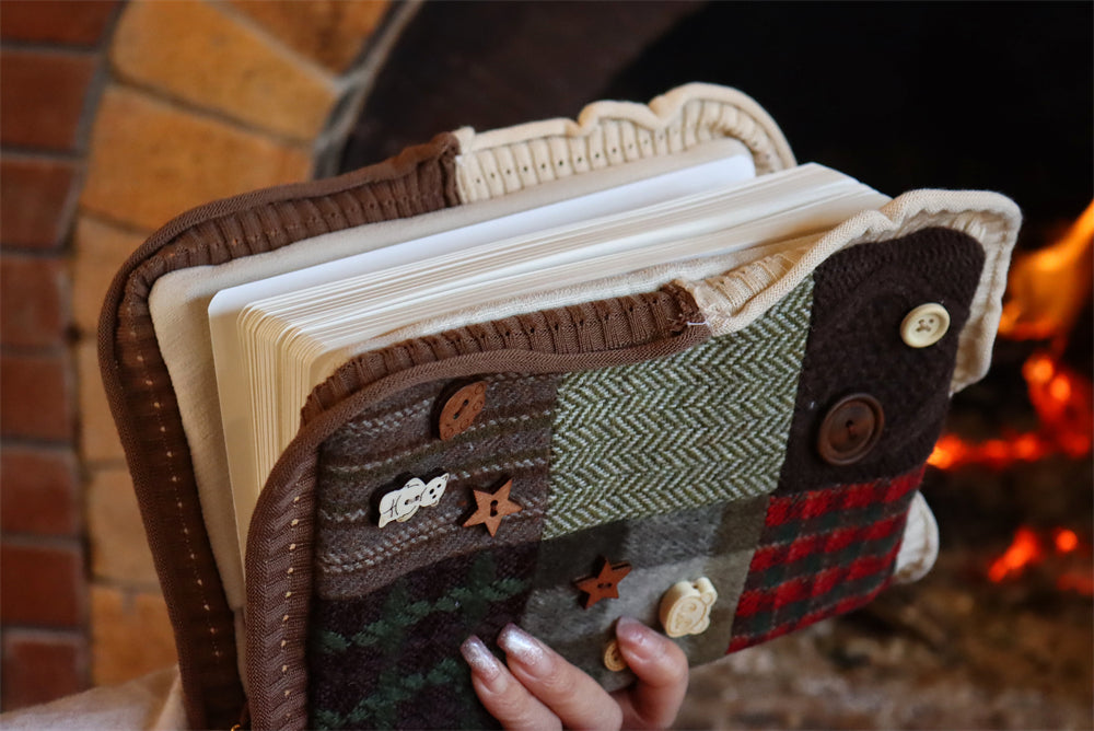 The "Winter Fairytale" Patchwork Planner | Handmade Fabric Journal (A5 Only)