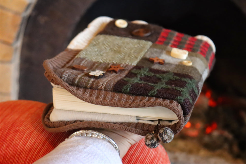 The "Winter Fairytale" Patchwork Planner | Handmade Fabric Journal (A5 Only)