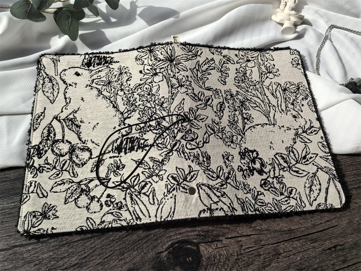 The "Line-Art Rabbit" Journal | Vintage Loose-Leaf Planner (A5/A6)