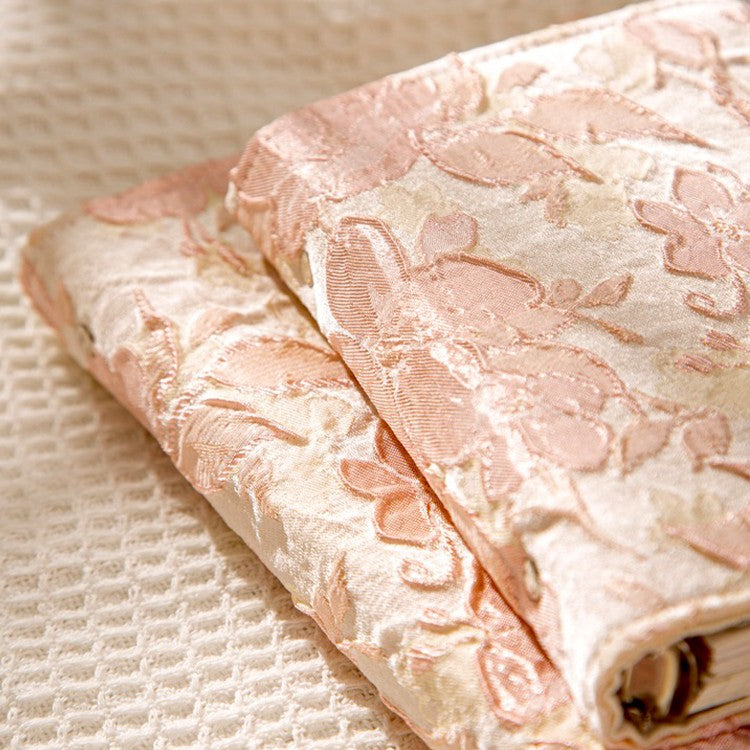 A5 Binder, 6 Ring Binder, Refillable Notebook, Embroidery Journal, Budget Binder, Sketchbook 6"x8", Travelers Journal, Gift for Girls, Pink Peach Blossom, Planner Binder