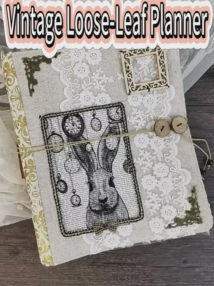 【Time travel】A5 & A6 Handmade Loose-Leaf Planner – Original Design Notebook for Journaling & Daily Planning